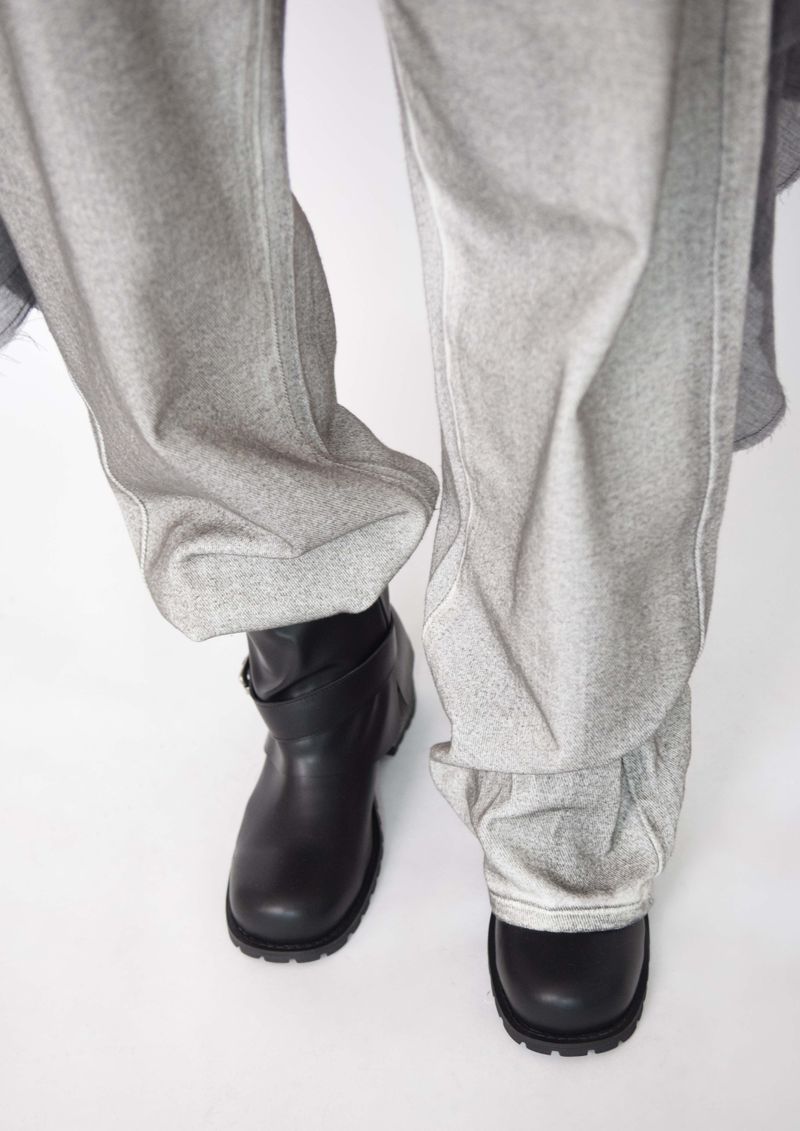 Black Spray Coated Jeans