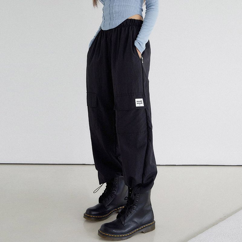 muahmuah（ムアムア）の「ムアクーリングカーゴバンディングパンツ[BLACK]（パンツ）」