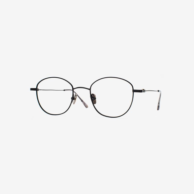 Knouun Round titanium glasses CODE. 103. B Black
