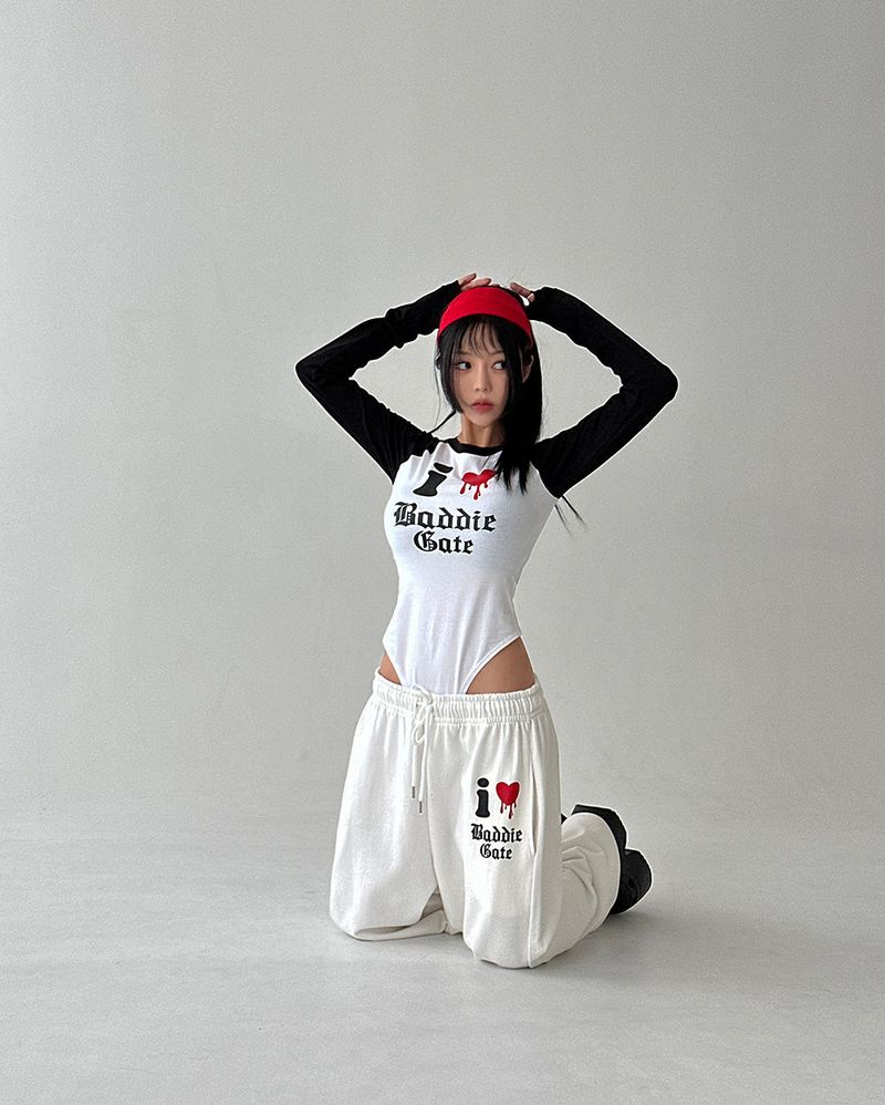 I Love Jogger Wide Pants