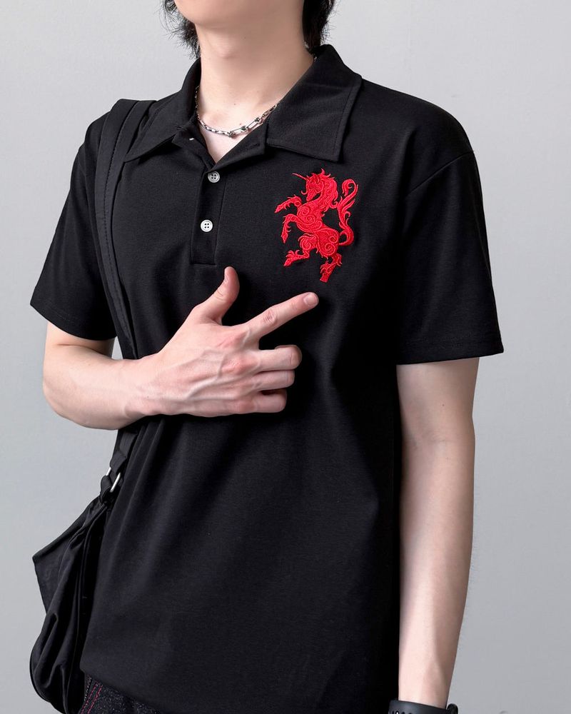 Maive Half Collar T-Shirt