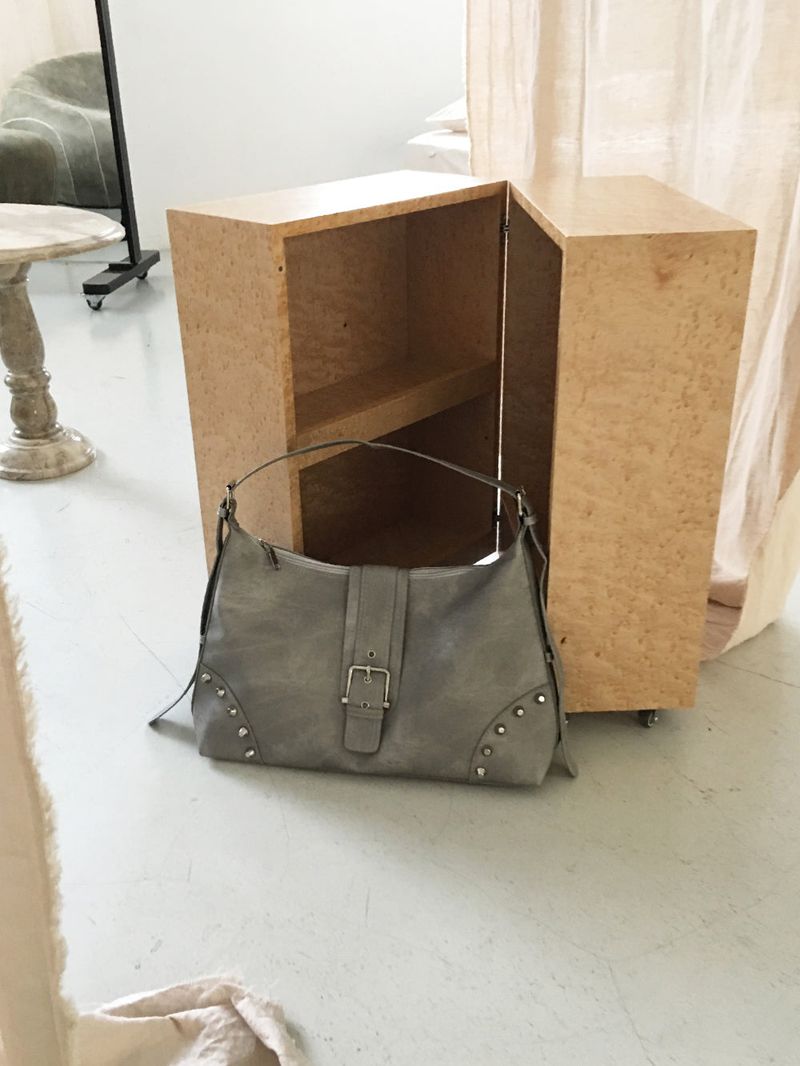 Ash tie-dye shoulder bag