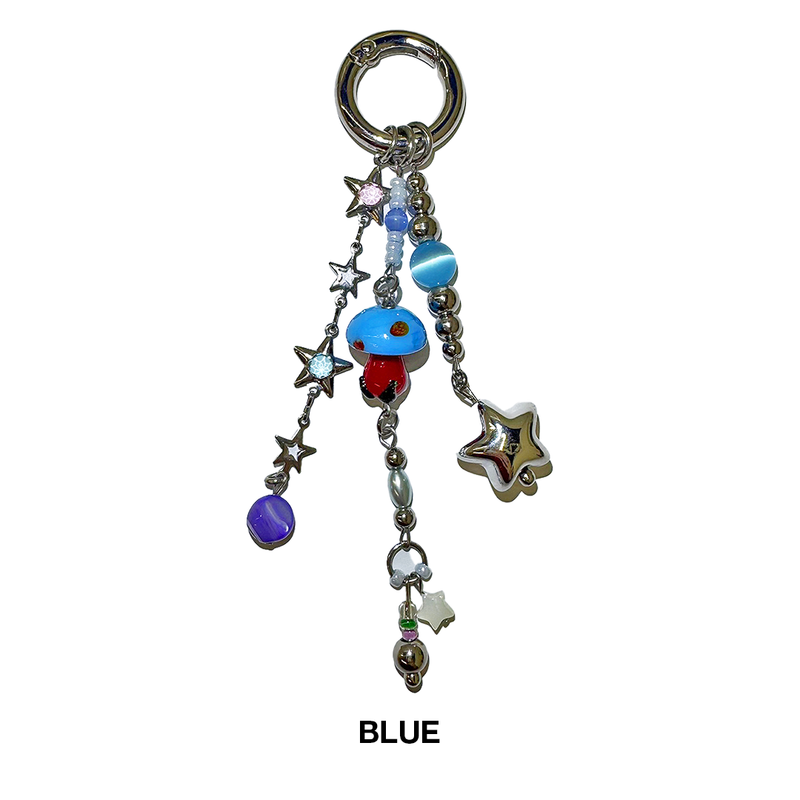 Punk mushroom keychain (3color)