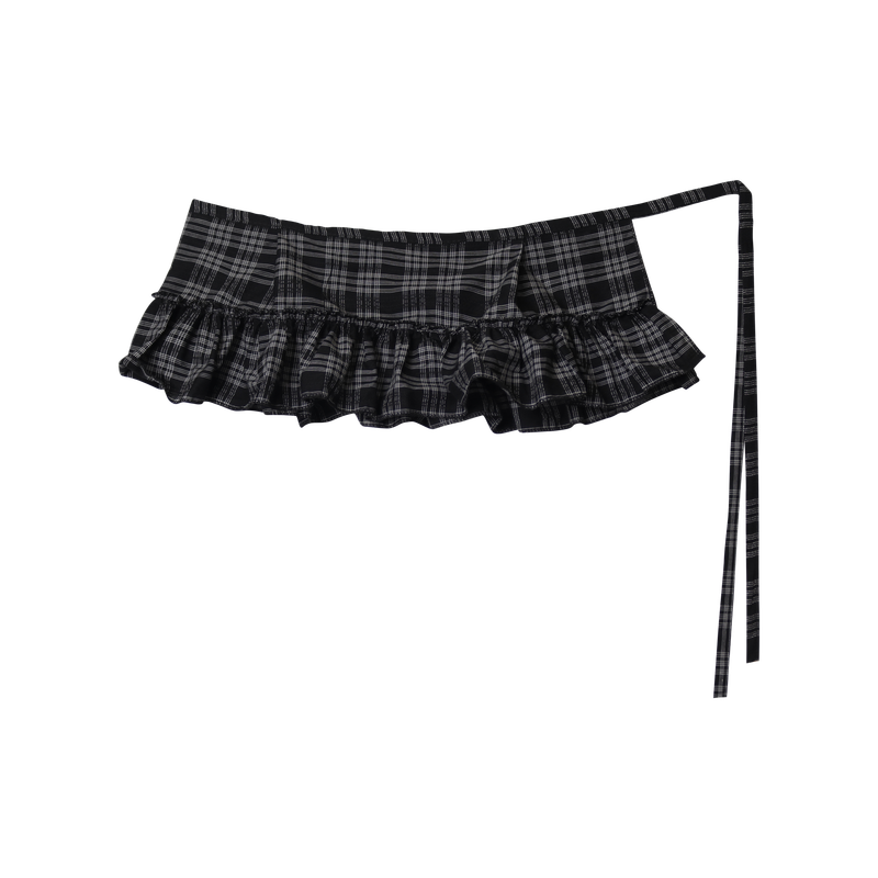 MINI CHECK LAYERED SKIRT
