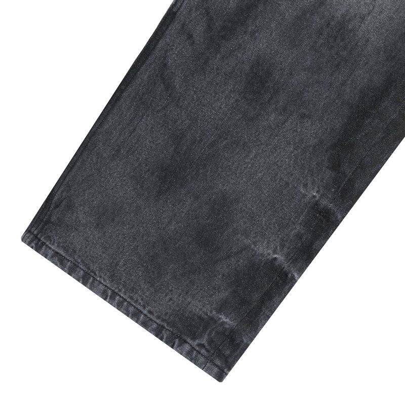 Dirty Washed Denim Pants_Dusty Black