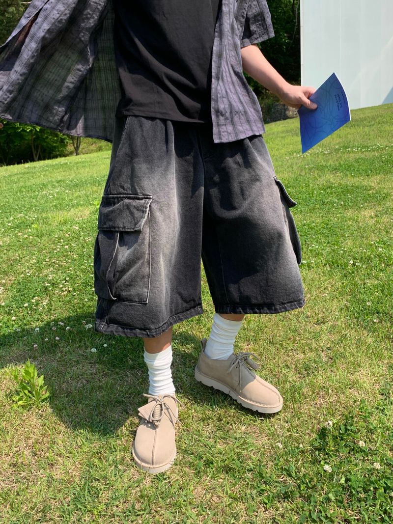 DISCERNMENT（ディサーンメント）の「Vintage Washed Denim Shorts 3C（Pants）」