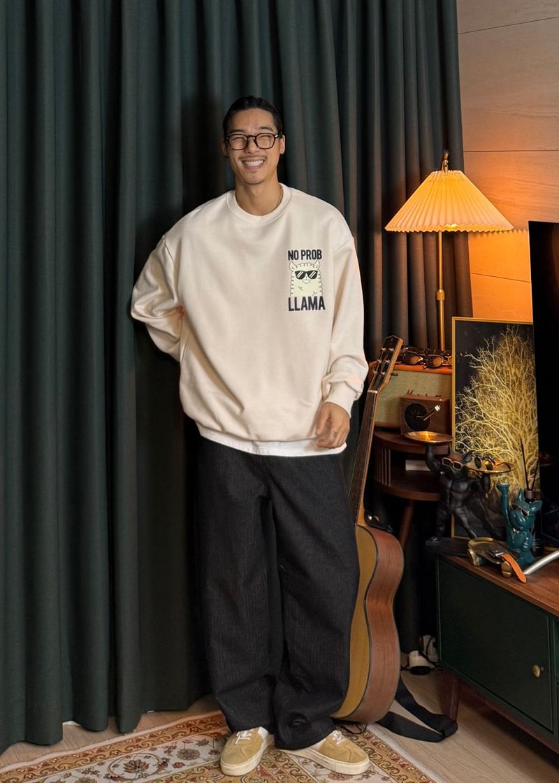Couple Lama Character Sweatshirt 3COLOR