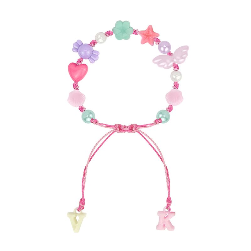 Jelly Bean Twist Drop String Bracelet