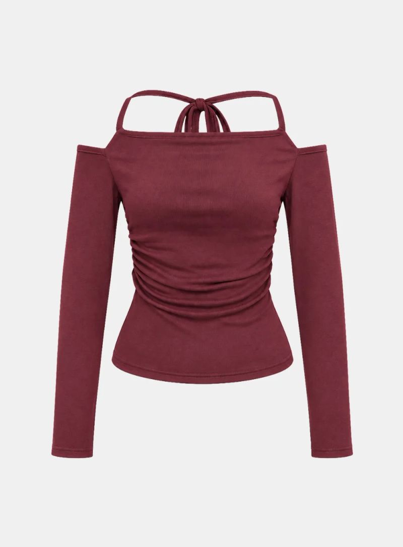 Liena Off-Shoulder Shirring Top