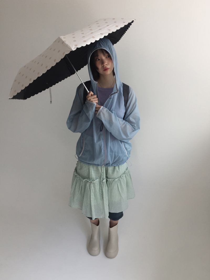Block layer windbreaker (5color)