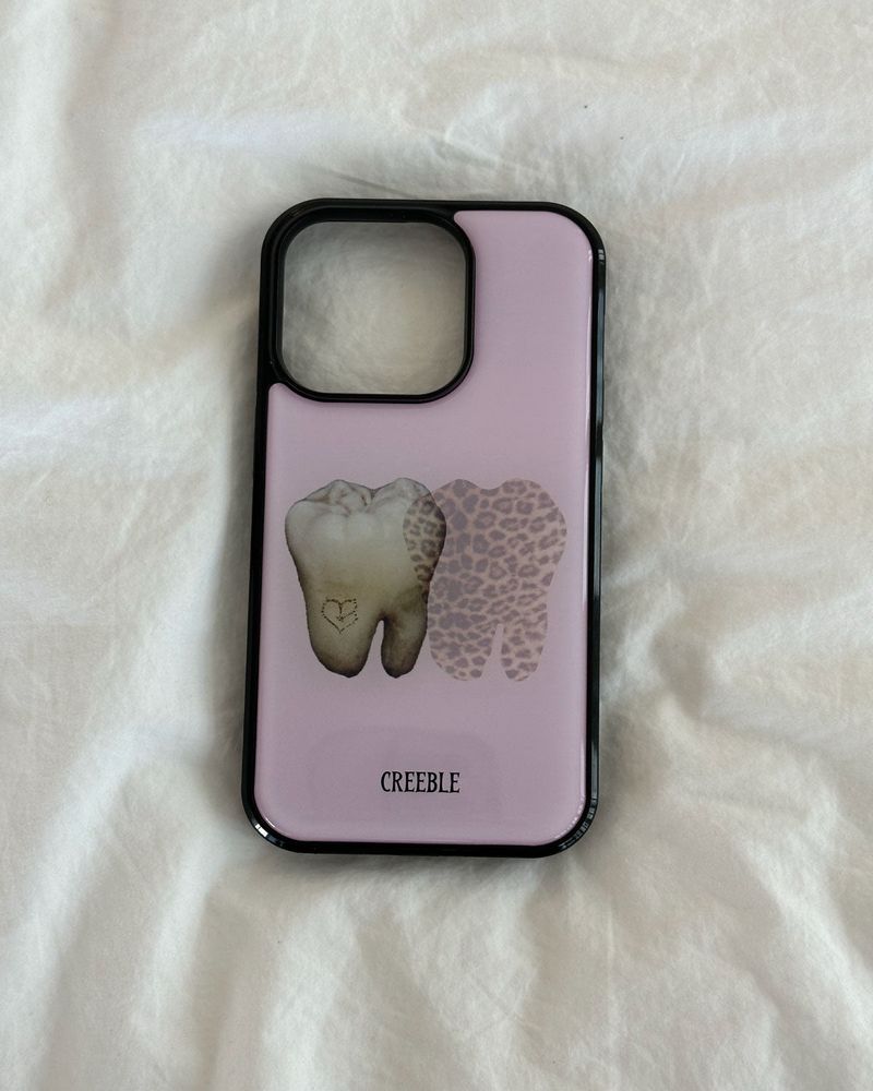 [MADE]Teeth & leopard epoxy bumper case 
