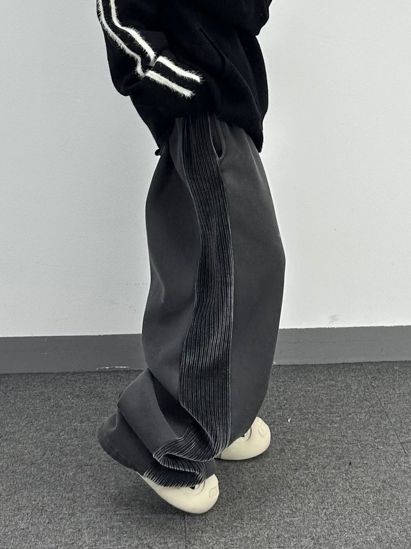 corduroy line fleece sweatpants
