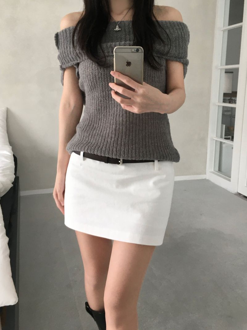 Vine Low-rise Mini Skirt (4 colors)