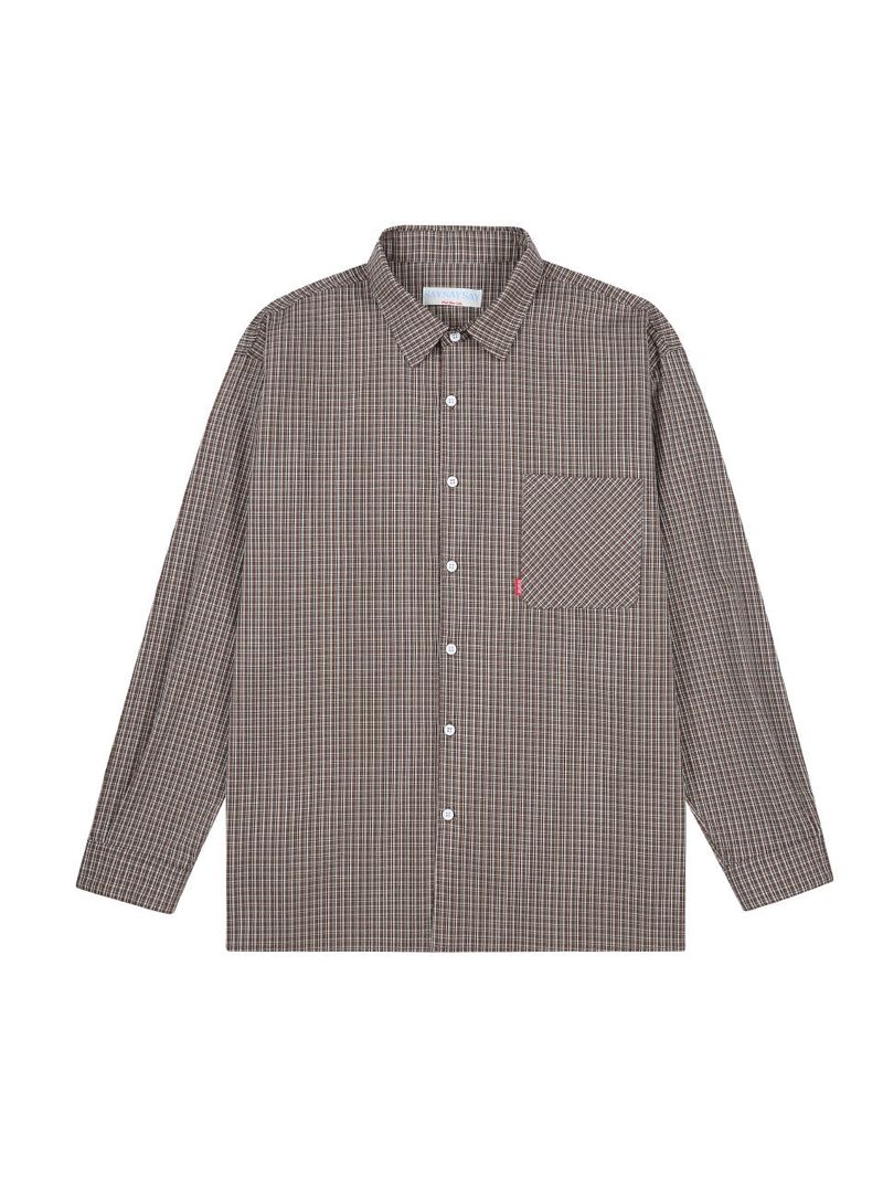 SAYSAYSAY（セイセイセイ）の「26ss Modern loosefit One pocket Check shirts 2color（Tops）」