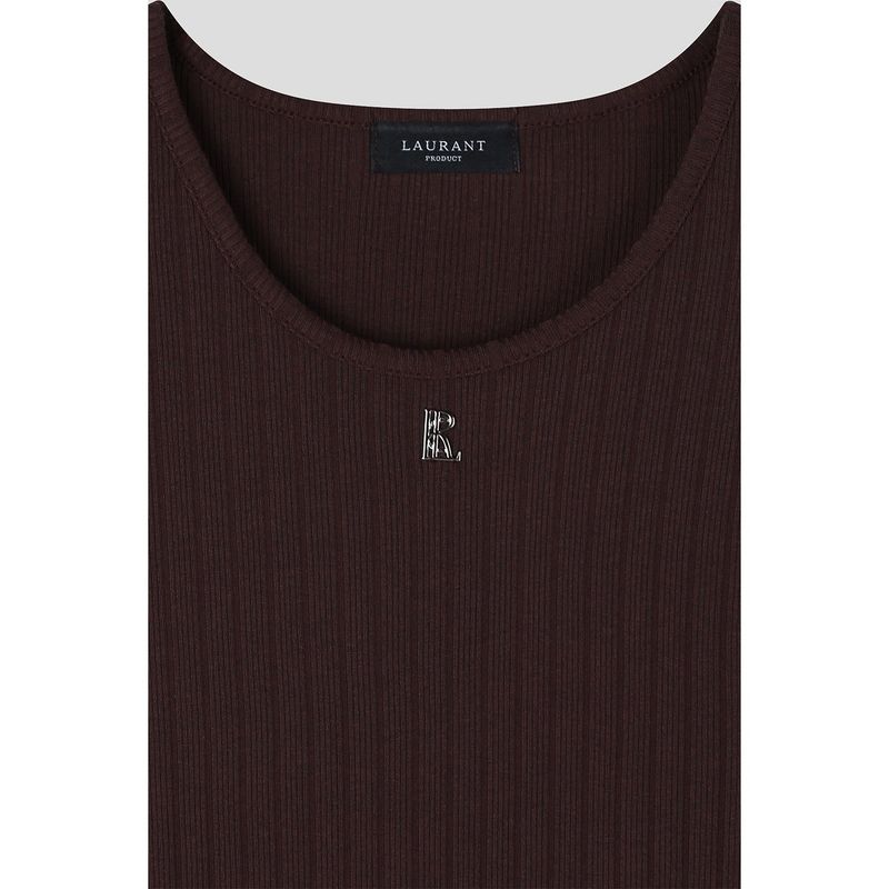 High ribbed logo sleeves(Black)