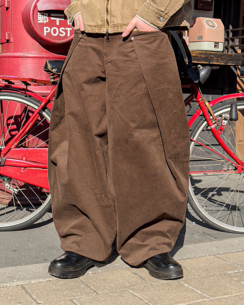 Cuff Bizo Balloon Cotton Pants