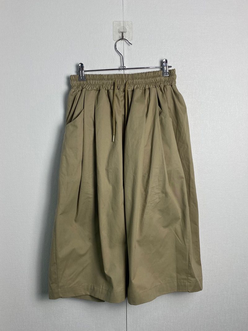 ピンタックツイルバミューダパンツ3C