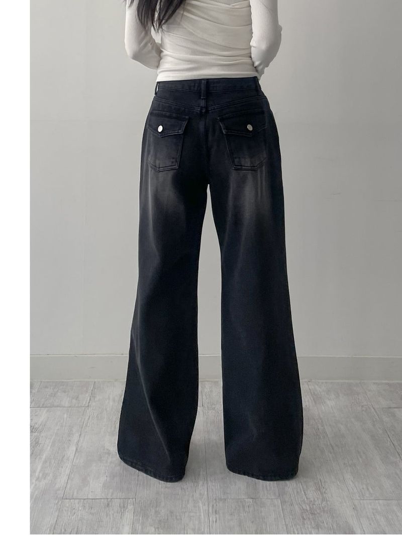 238 Back Pocket Semi-Bootcut Denim Pants
