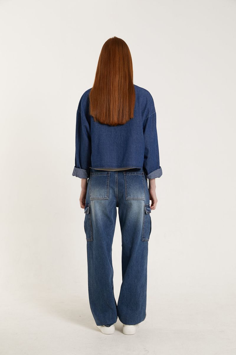 CROPPED POCKET SHIRT