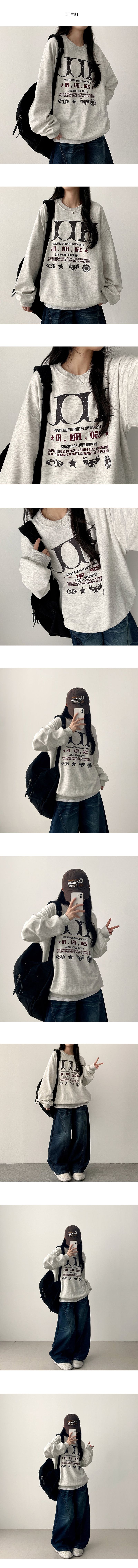 Rodit dot lettering sweatshirt