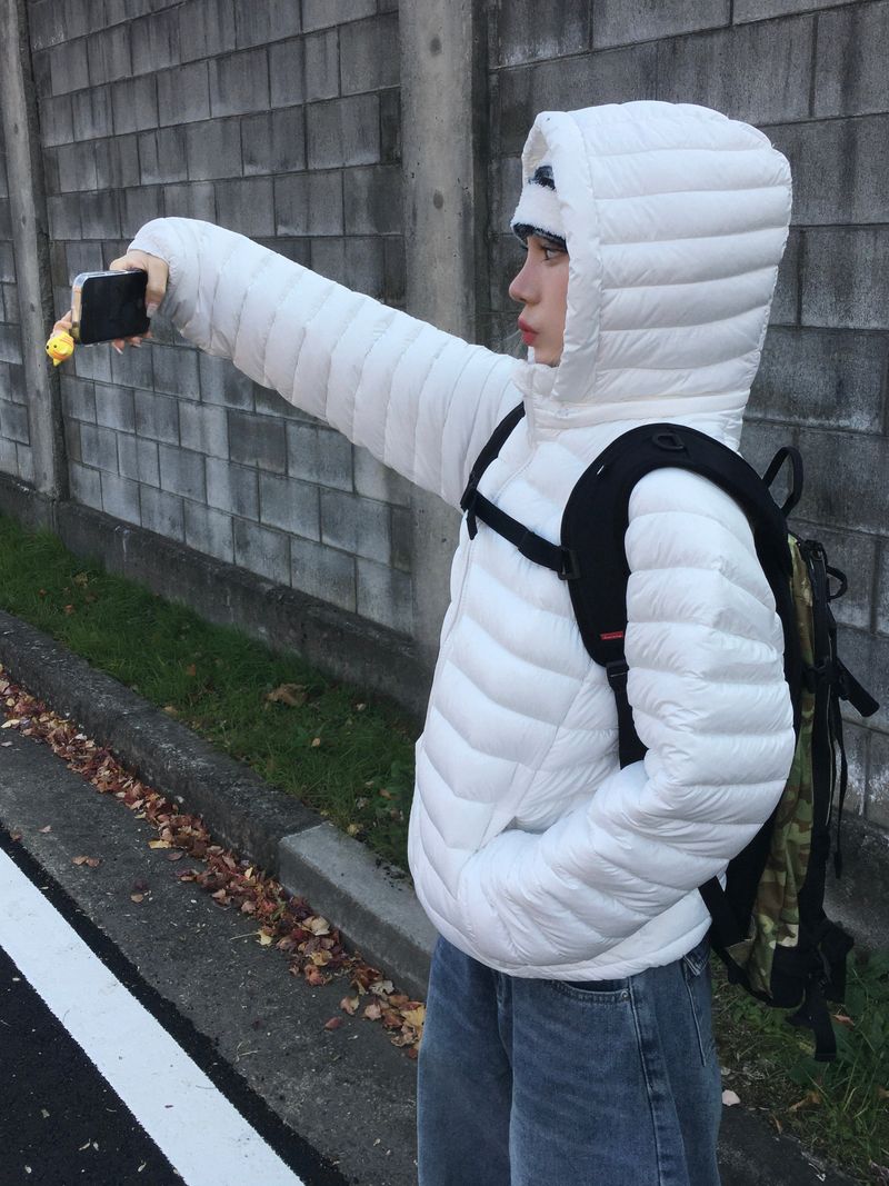 Detachable hood, two-way lightweight padding (4c)