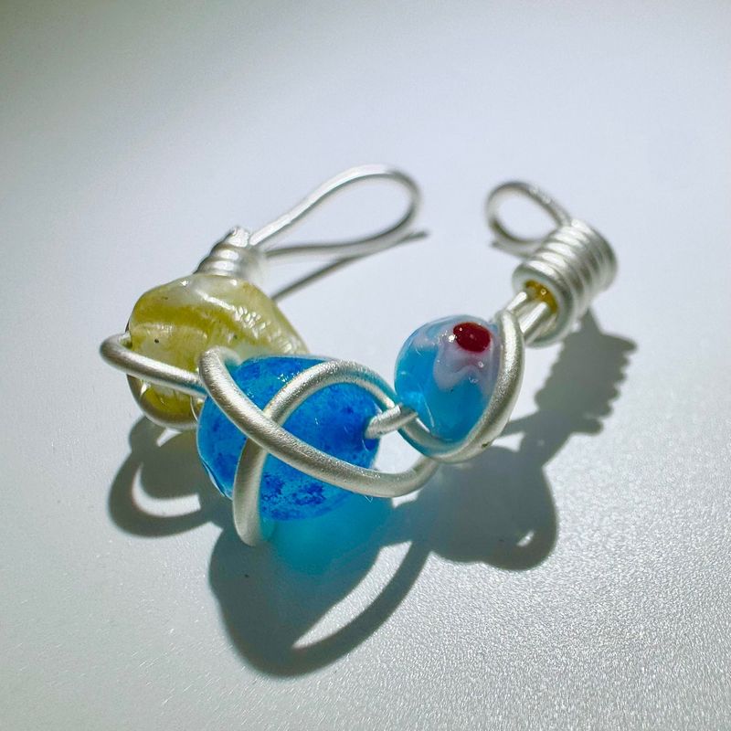 Blue ocean twist ring