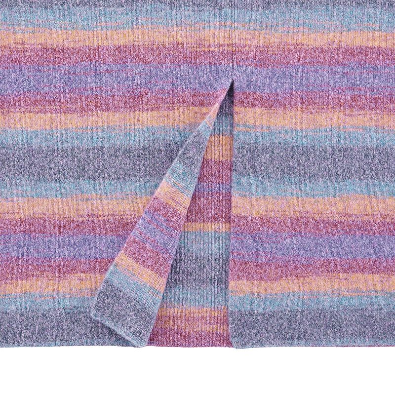 PASTEL GRADATION LONG SKIRT - PURPLE