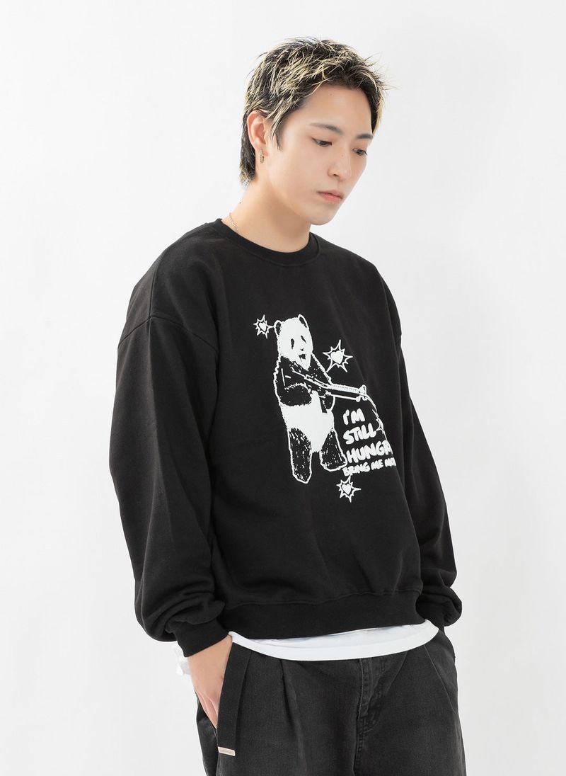 HUNGRY PANDA SWEATSHIRT (BLACK)