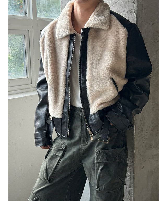Shirring leather mustang