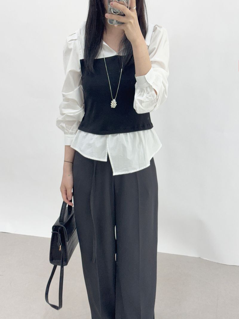 Redio Hidden Banding Slacks Pants