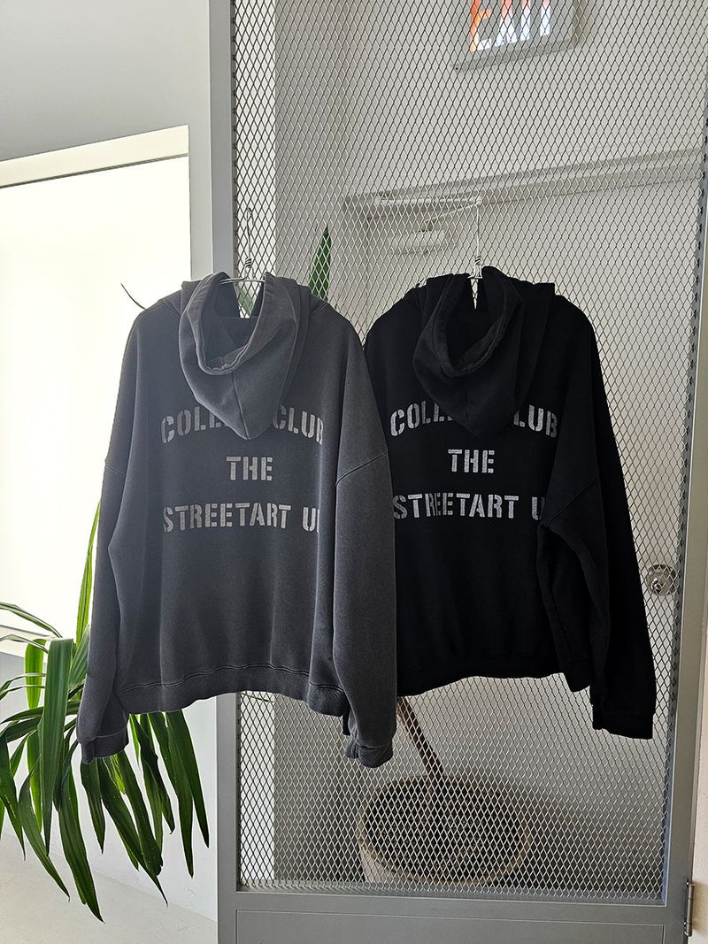 VENTIQUE Pigment Izzy Eagle hoodie 2colors