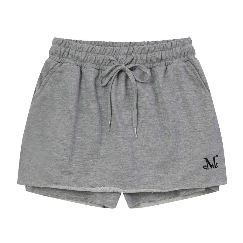 DAMAGE SWEAT PANT SKIRT (Black, Gray)