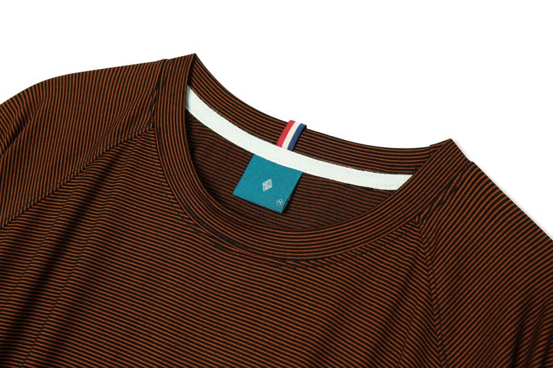 ストライプエアコンフォートショートスリーブTシャツT68
