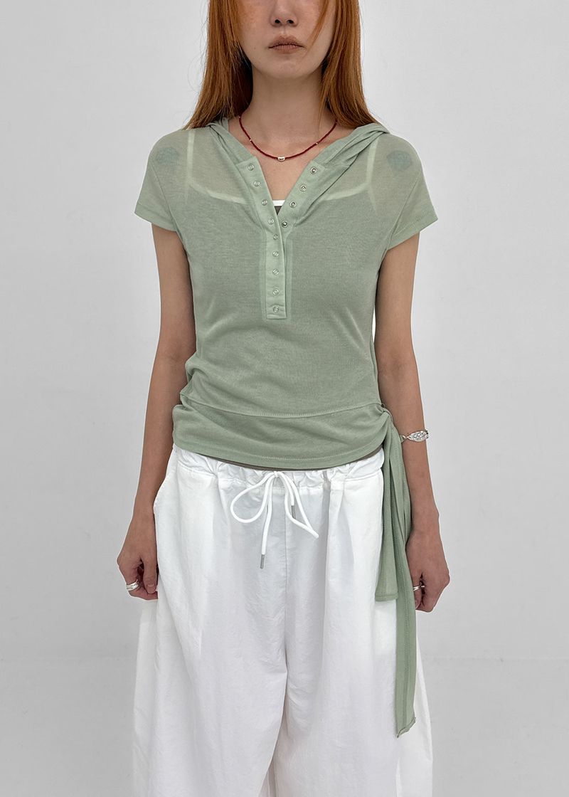 BLACKUP（ブラックアップ）の「[MADE] Cubet Strap Hoodie Short Sleeve Tee（Tops）」