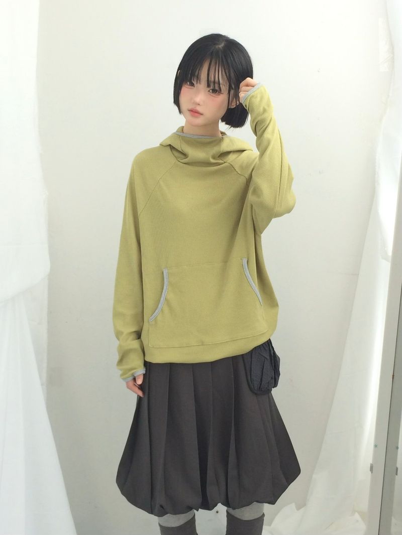 ner.ui.bin（ノエビン）の「highneck loose waffle hood（Tops）」