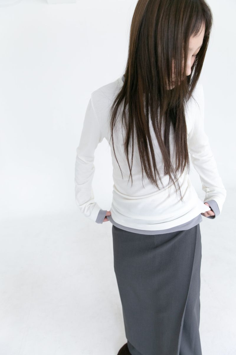 color layered long top(4colors)