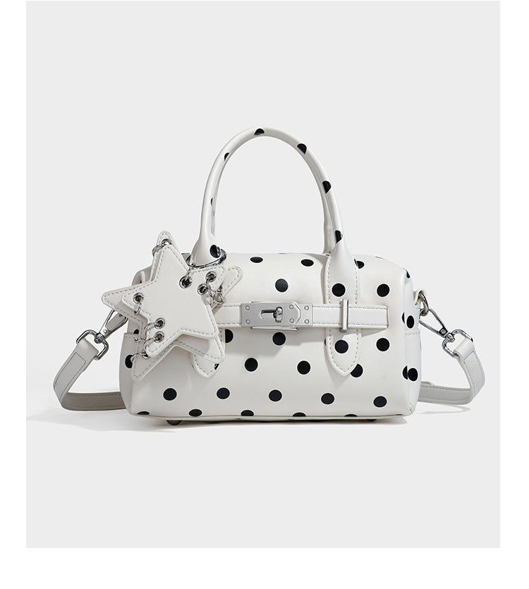 Star Keyring Polka Dot Pillow Handbag