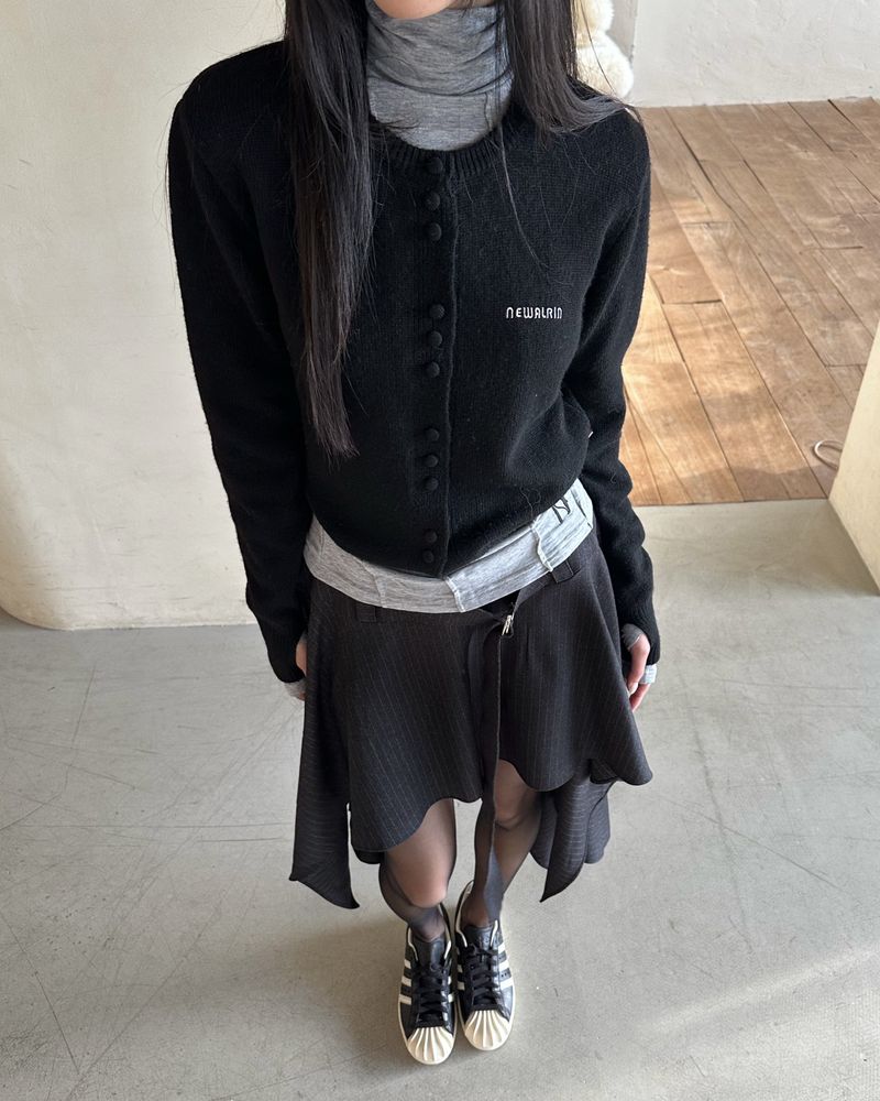 NEWALRIN Basic Cashmere Knit Cardigan