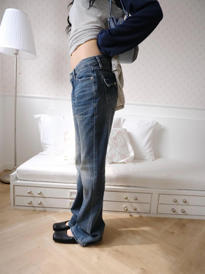 flap pocket denim pt