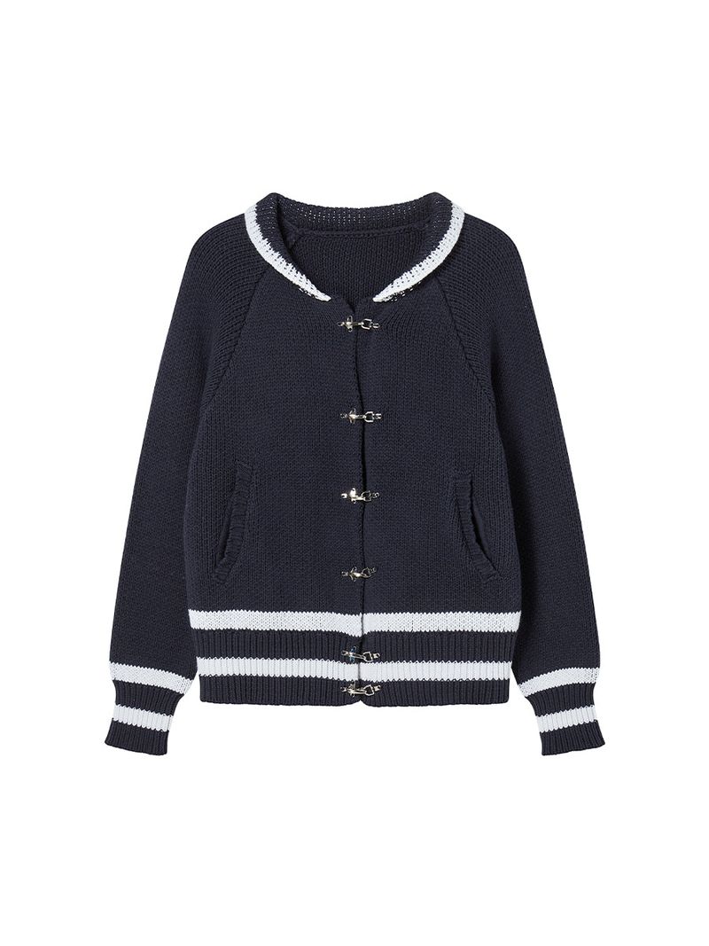 LATCH COWICHAN CARDIGAN (NAVY)