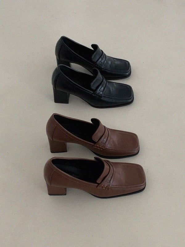 VIVIC（ビビク）の「ペニーローファーヒール (BROWN, BLACK 2COLORS!)（シューズ）」