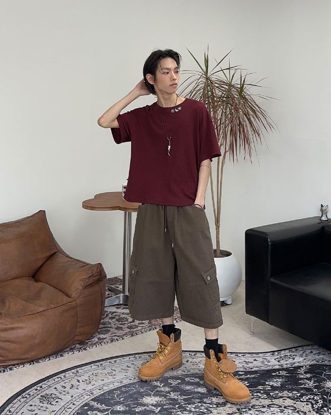 Rowoon Cargo Bermuda Banding Pants