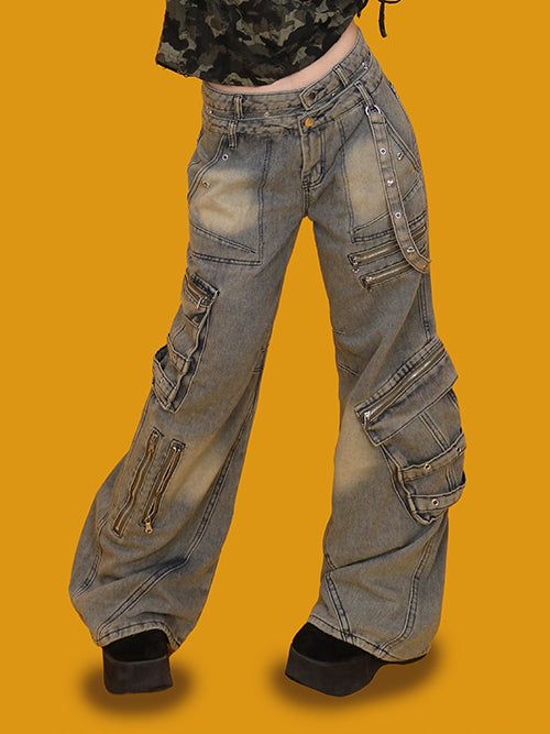KUO（クーオ）の「バックスタッドデニムパンツ（パンツ）」