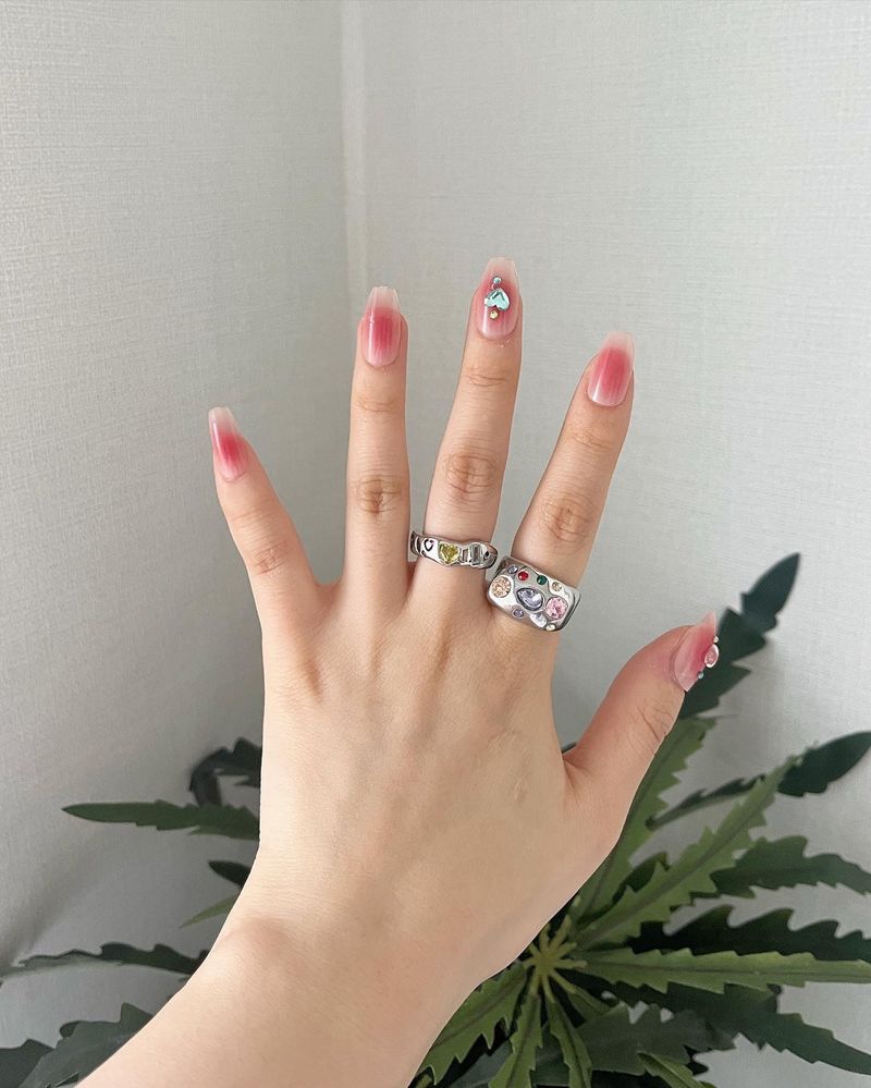 [aespa/Nmixx/Wooah/TNX] Silver gemstone ring_2