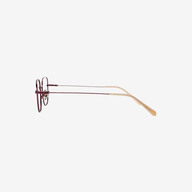 Knouun Square titanium glasses CODE. 103. C Brown