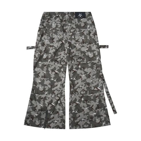 "005 MILY"" CAMO FLAG CARGO PANTS"