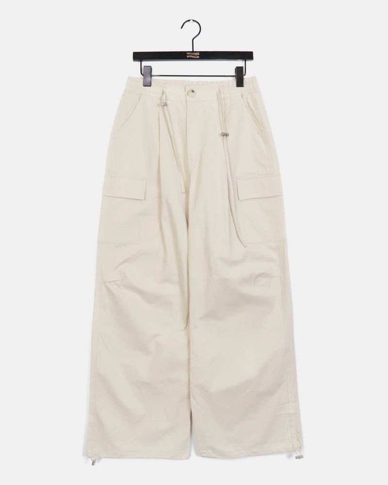 Mudeen Two-Way Wide Cotton Cargo Pants
