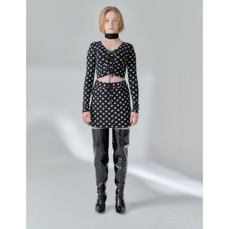 203-LOGO LETTERING SKIRT