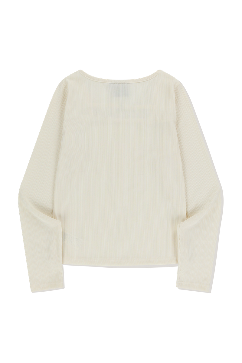 SQUARE NECK RIBBED TOP