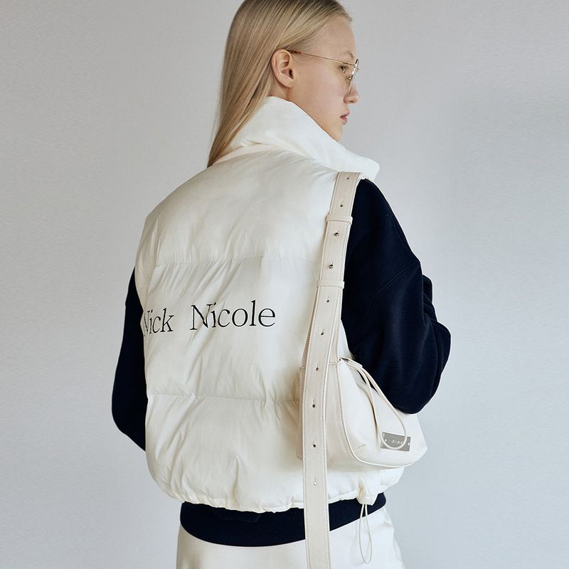 NICOLE SIGNATURE PADDING VEST_BLACK